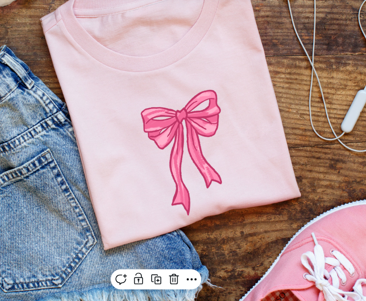 Valentine's - Small Pink Bow