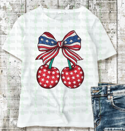 Red, White, and Blue Starry Cherries