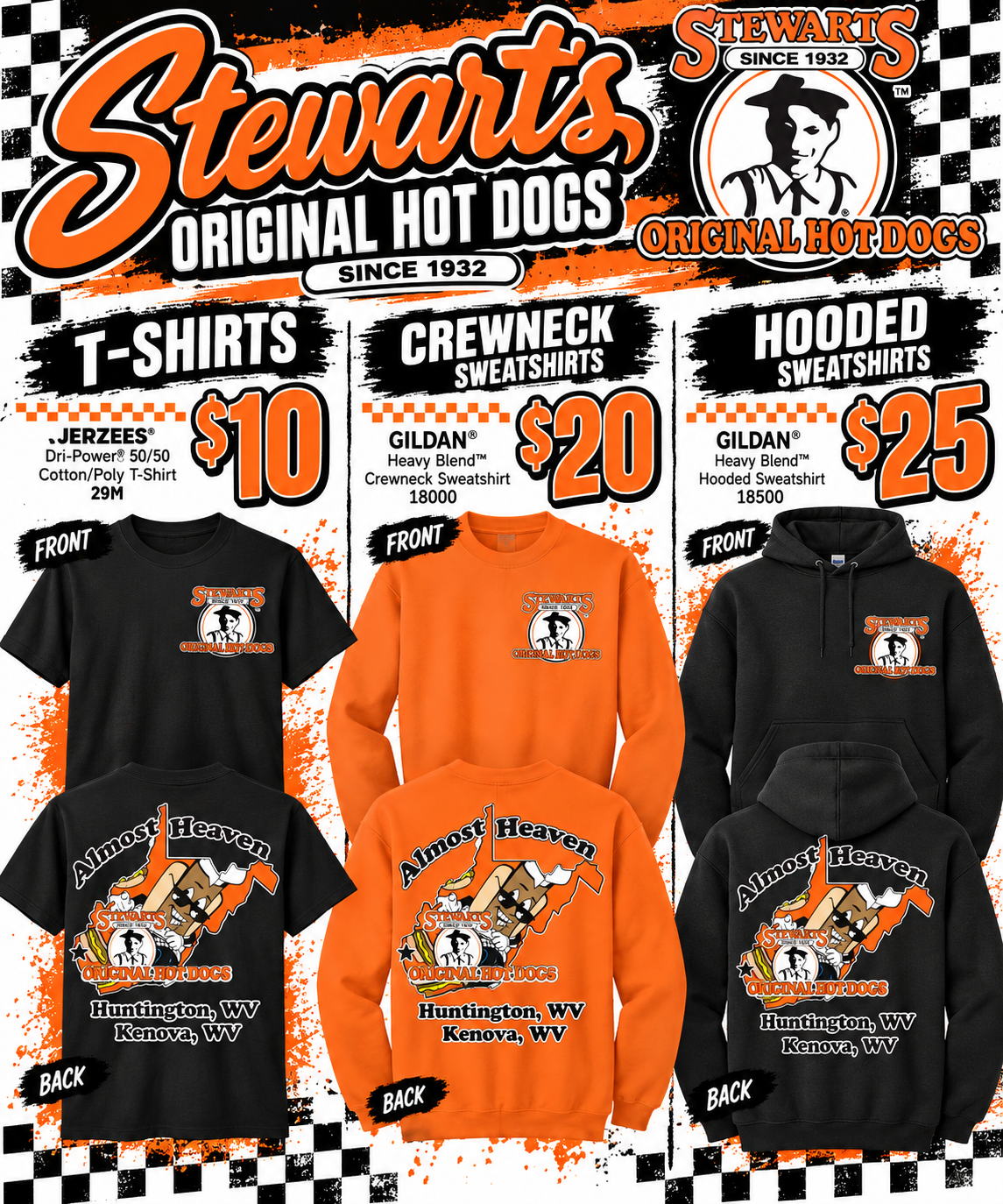 Stewart’s Hooded Sweatshirt – Gildan 18500
