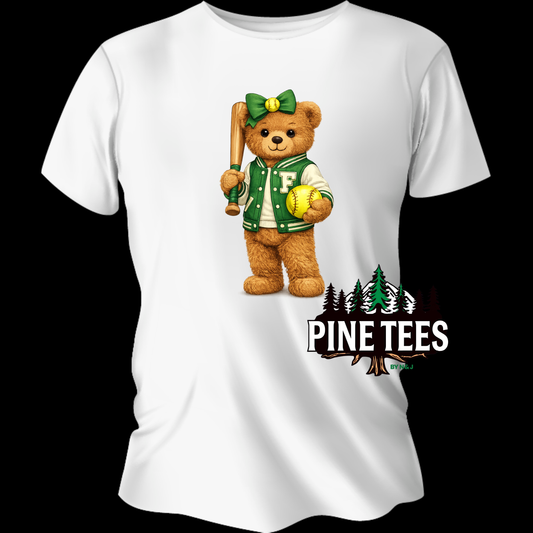 Fairland Softball Player Teddy Bear
