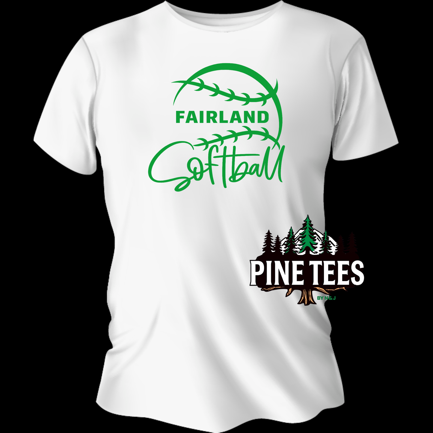 Fairland Softball Stitch Swirl