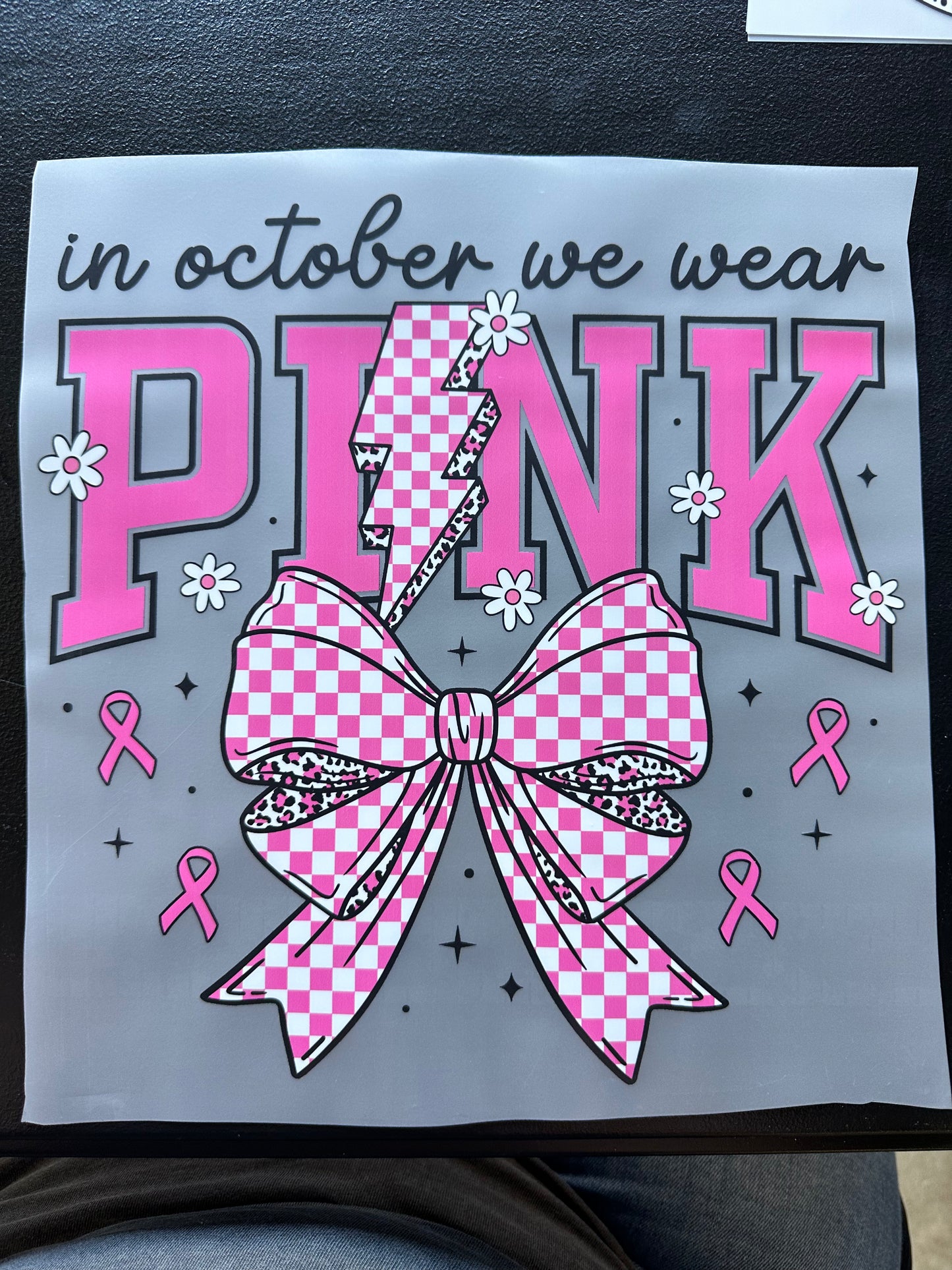 In October We Wear PINK with Bow