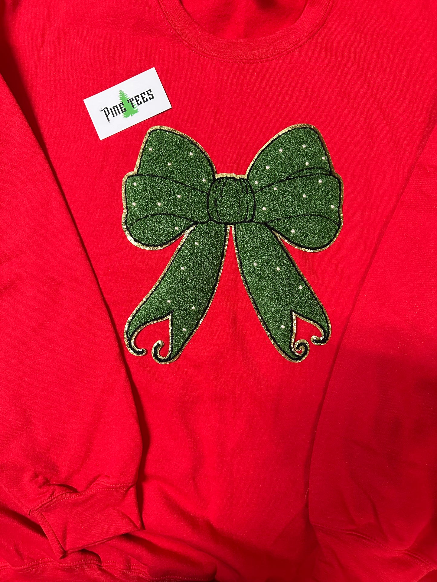 Green Chellie bow patch
