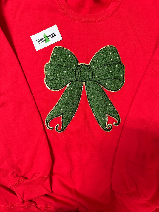 Green Chellie bow patch
