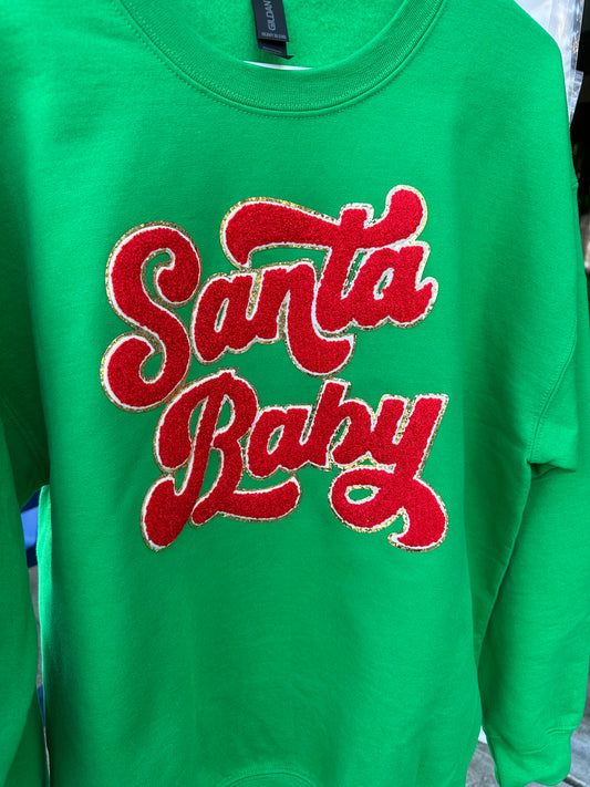 Santa Baby - Red Chenille Patch