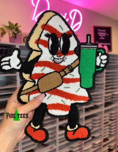 Chenille Patch: Boujie Christmas Tree Cake