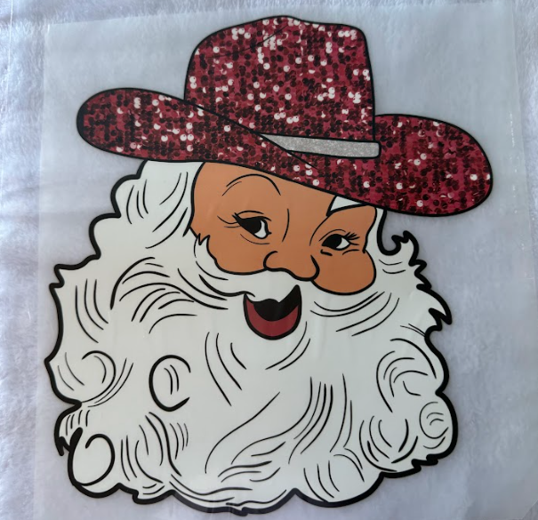 Glitter Hat Santa