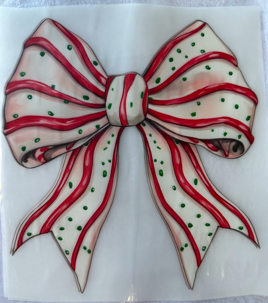 Christmas Tree Cake Bow (print)