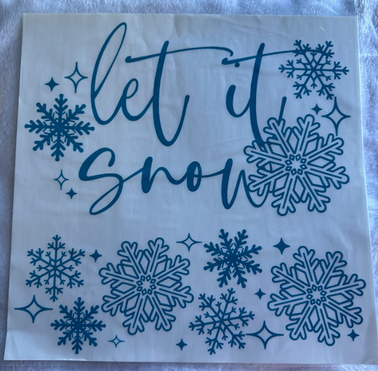 Puff Print - let it Snow with Sleeve