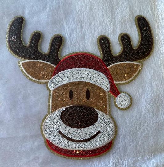 Reindeer Sequin Patch