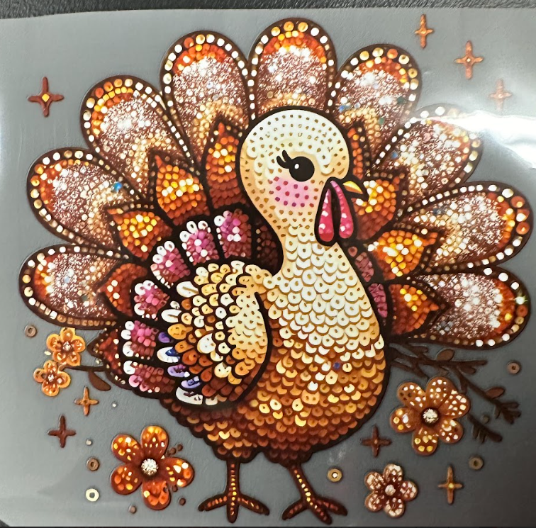 Faux Sequin Turkey