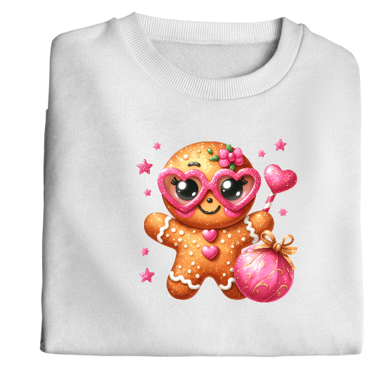 Gingerbread with Heart Glasses (eyes open)