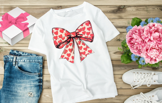 Valentine's - Large Bow with Hearts