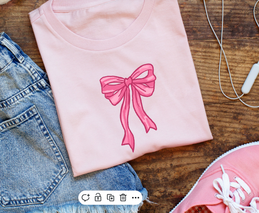 Valentine's - Small Pink Bow