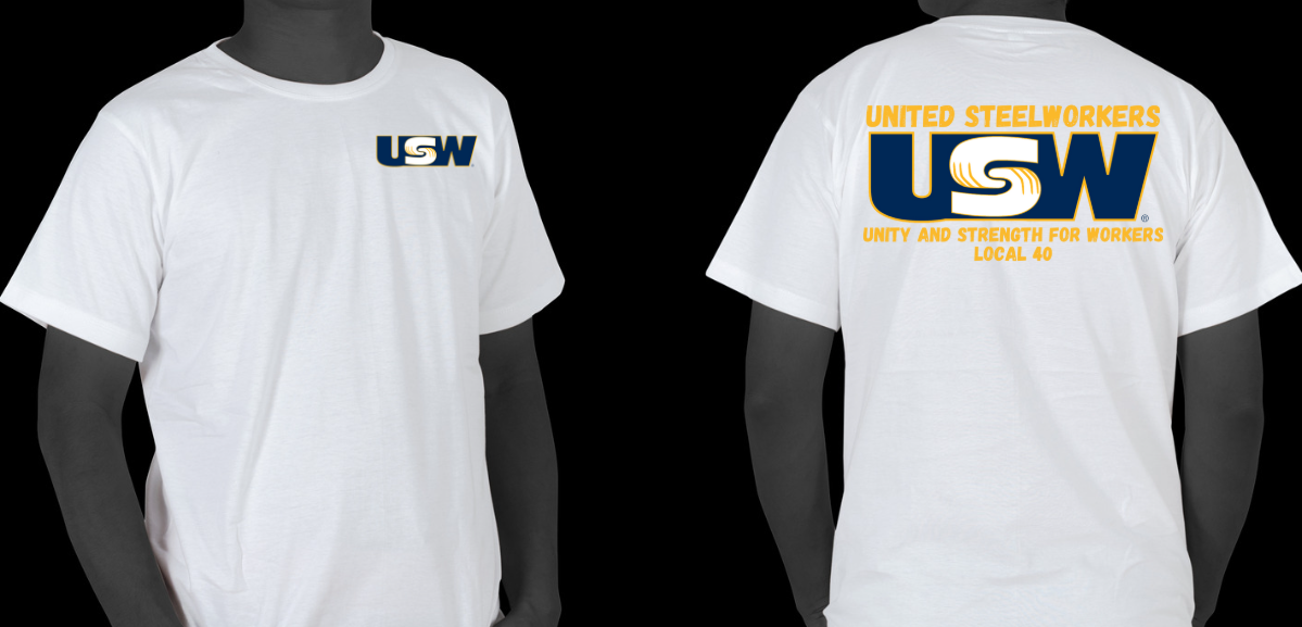 USW Local 40 - Yellow Text