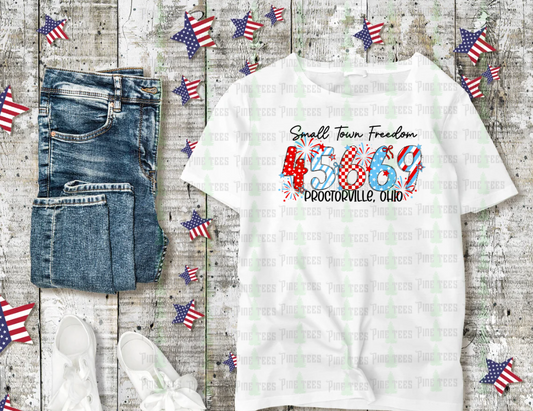 Small Town Freedom Custom Zip Code