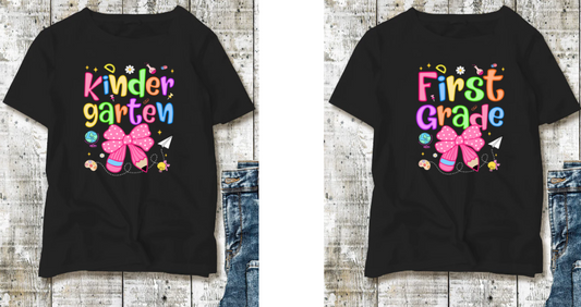 Back to School: Youth Grade Pink Pencil Bow