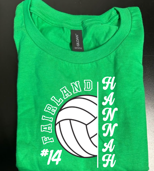 CUSTOM - Fairland Volleyball Player & Number