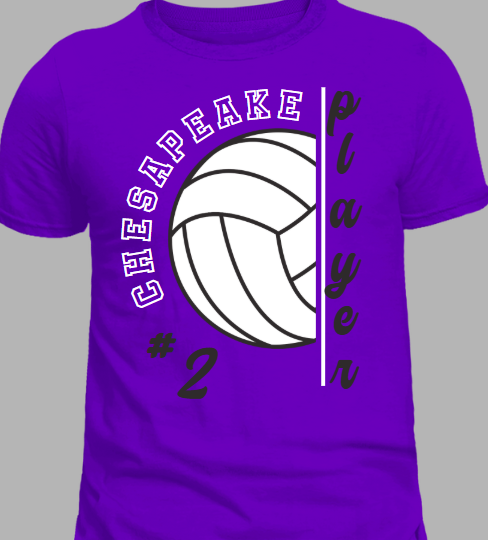CUSTOM - Chesapeake Volleyball Player & Number