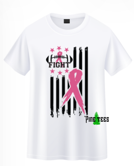 Pink Out Fight Flag