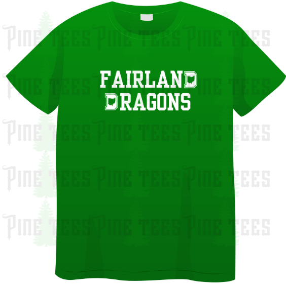 Fairland D Front & Back Print - White