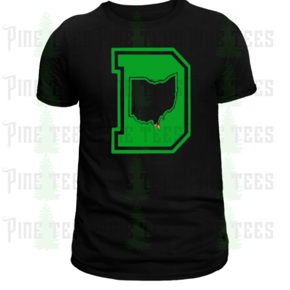 Fairland D Front & Back Print - Green